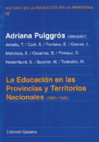 EDUCACION EN LAS PROVINCIAS Y TERRITORIOS NACIONALES
