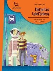 ELEFANTES TELEFONICOS AZULEJOS NARANJA