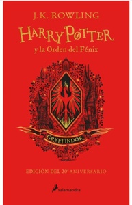 5. HARRY POTTER Y LA ORDEN DEL FENIX ( GRYFFINDOR ) 20 ANIVERSARIO