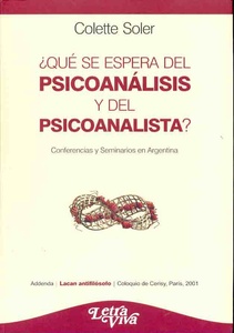 QUE SE ESPERA DEL PSICOANALISIS Y DEL PSICOANALISTA