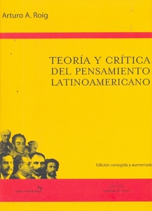 TEORIA Y CRITICA DEL PENSAMIENTO LATINOAMERI